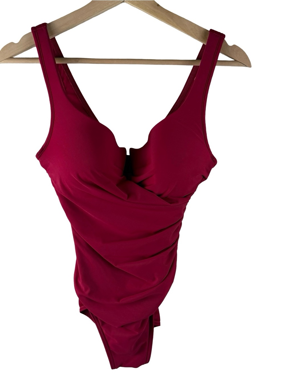 Miraclesuit Must Have Escape Underwire One Piece Swimsuit red Size 8 - Picture 3 of 8